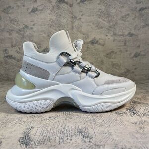 Stella Luna Lucien Chain Leather Sneakers Platform Shoes